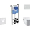 Ideal Standard ProSys - Toiletset- Inbouwreservoir, Douche-WC, WC-zitting TECEone, Oleas M2 Bedieningsplaat, Rimless, SoftClose, Mat Chroom ProSys120M SP56