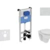 Ideal Standard ProSys - Toiletset- Inbouwreservoir, Closet, WC-zitting Eurovit, Oleas M2 Bedieningsplaat, Rimless, SoftClose, Chroom ProSys120M SP51