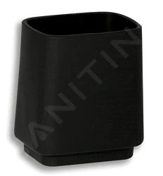 Novaservis Metalia 4 - Tandenborstelhouder Vrijstaand, Zwart 6406/1,5