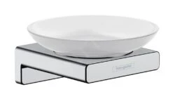 Hansgrohe AddStoris - Zeepschaal Met Houder, Mat Glas/chroom 41746000