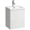 Laufen Lani - Wastafelonderkast, 44x34x52 Cm, 1 Deur, Scharnieren Links, Glanzend Wit H4035011122611