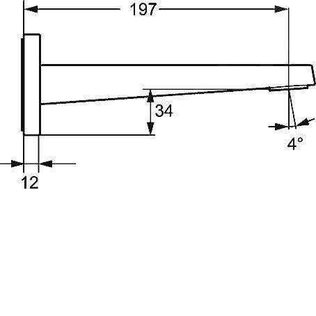 Hansa Loft - Baduitloop, Chroom 57652100 - Afbeelding 2