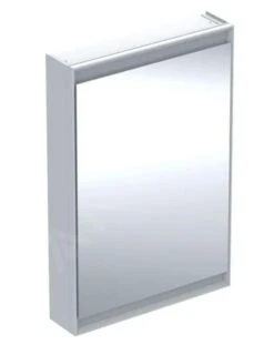 Geberit ONE - Spiegelkast Met LED-verlichting, 600x900x150 Mm, Scharnieren Links, Aluminium 505.810.00.1