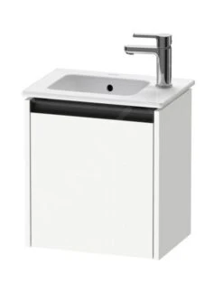 Duravit Ketho.2 - Wastafelkast 440x410x292 Mm, 1 Deur, Scharnieren Rechts, Glanzend Wit K25060R22220000