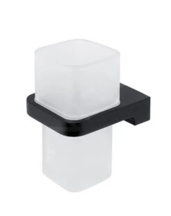Nimco Maya - Tandenborstelhouder Met Houder, Mat Glas/zwart MAC 29058H-90