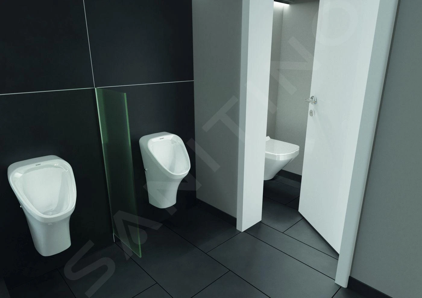 Duravit DuraStyle - Dry Urinoir, Waterloos, Zonder Vlieg, Wit 2808300000 - Afbeelding 3