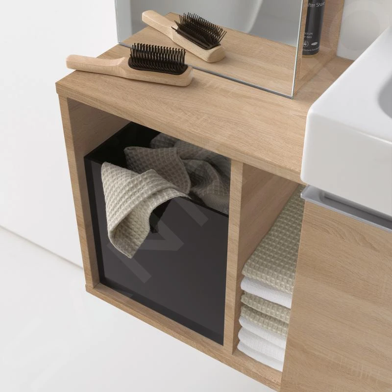 Geberit ICon - Fontein Onderbouw Zijkast 370x400x273 Mm, Eikehout 841239000 - Afbeelding 4