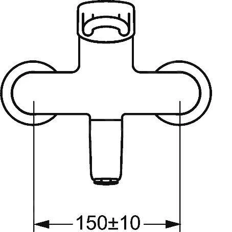 Hansa Medipro - Eengreeps Wastafelkraan, Chroom 02552205 - Afbeelding 3
