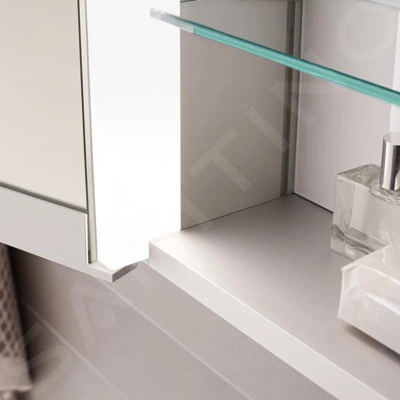 Keuco Royal Match - Spiegelkast Met LED-verlichting, Inbouw, 800x700x149 Mm, Zilver Geanodiseerd 12812171311 - Afbeelding 3