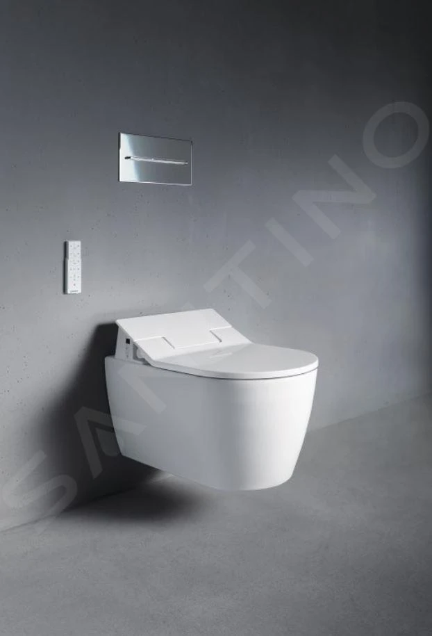 Duravit ME By Starck - Wandcloset Voor SensoWash Bidetbril, Met WonderGliss, Alpine Wit 25285900001 - Afbeelding 3