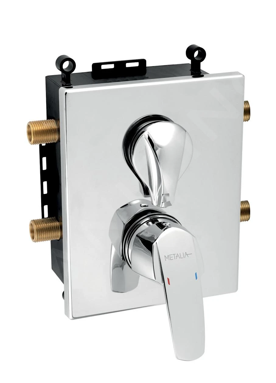 Novaservis Metalia 56 - Inbouwkraan Voor 2 Functies Met Binnenwerk, Chroom BOX56052R,0