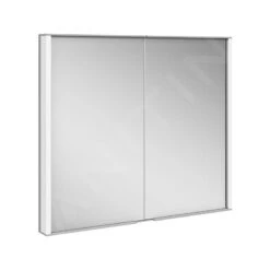 Keuco Royal Match - Spiegelkast Met LED-verlichting, Inbouw, 800x700x149 Mm, Zilver Geanodiseerd 12812171311