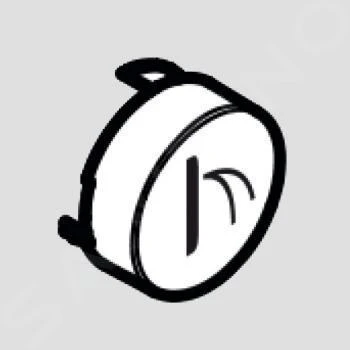 Hansgrohe Toebehoren - Select-knop Waterval, Wit 92574450