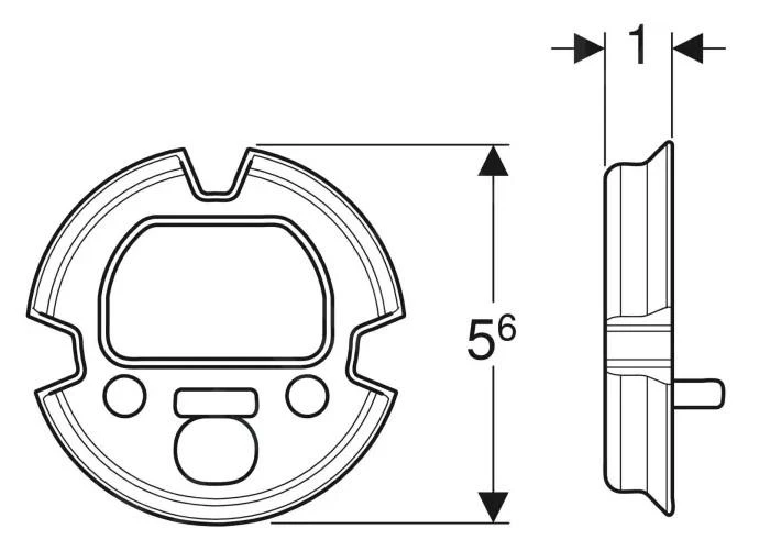 Geberit Toebehoren - Afdichtingsset Voor Elektronische Wastafelkraan, Wandmontage 116.422.00.1 - Afbeelding 2