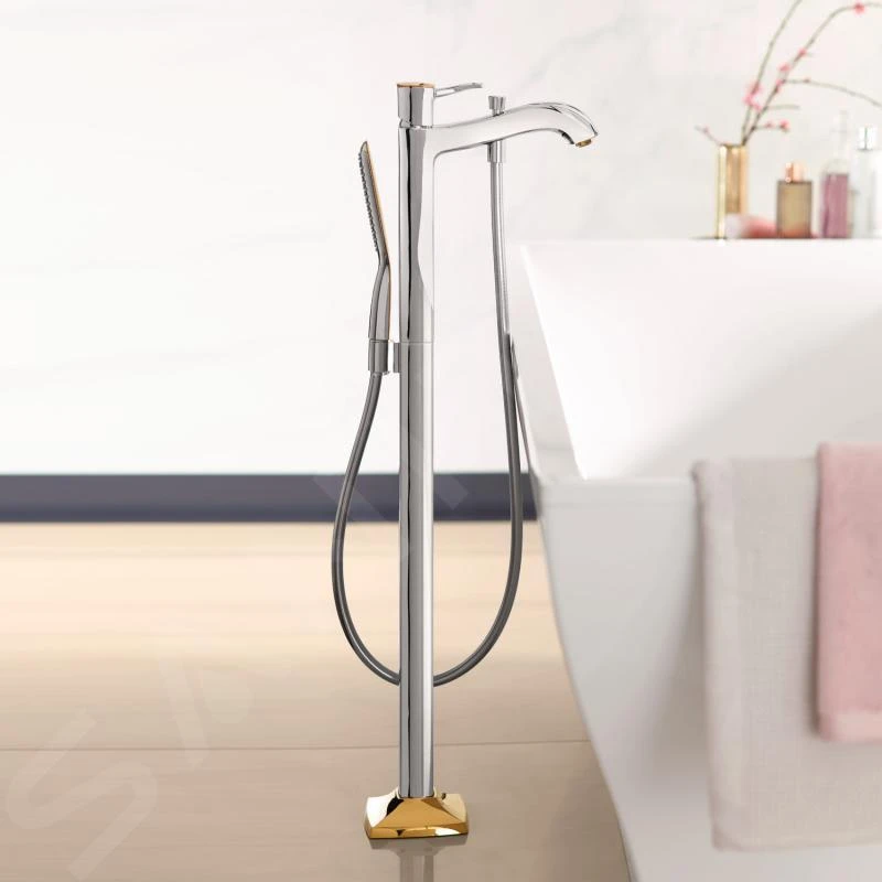 Hansgrohe Metropol Classic - Vrijstaande Eengreeps Badkraan, Chroom/goud Look 31445090 - Afbeelding 3