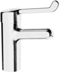 Hansa Medipro - Wastafelkraan Met Veiligheidshendel, Chroom 01712192