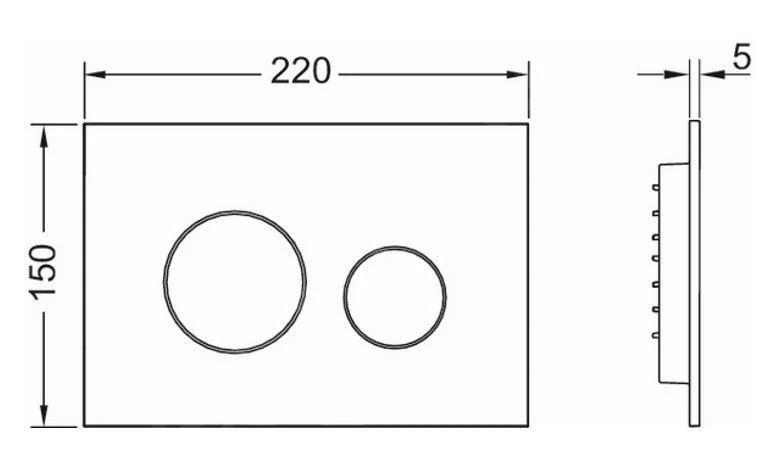 Tece TECEloop - Bedieningsplaat, Glanzend Chroom 9240921 - Afbeelding 2
