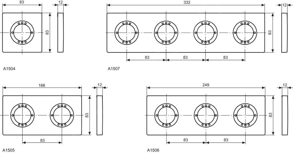 Ideal Standard Archimodule - Afdekrozet 1-gats 83 X 83 Mm, Chroom A1504AA - Afbeelding 2