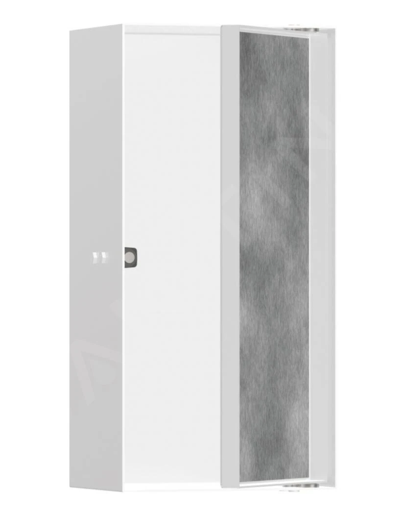 Hansgrohe XtraStoris Rock - Inbouwnis, Met Deur, 300x150x100 Mm, Mat Wit 56082700
