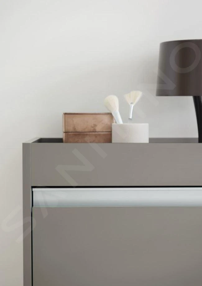 Duravit Ketho - Kast Op Wielen 670x500x360 Mm, Links, 1 Deur, Glanzend Wit KT2530L2222 - Afbeelding 4