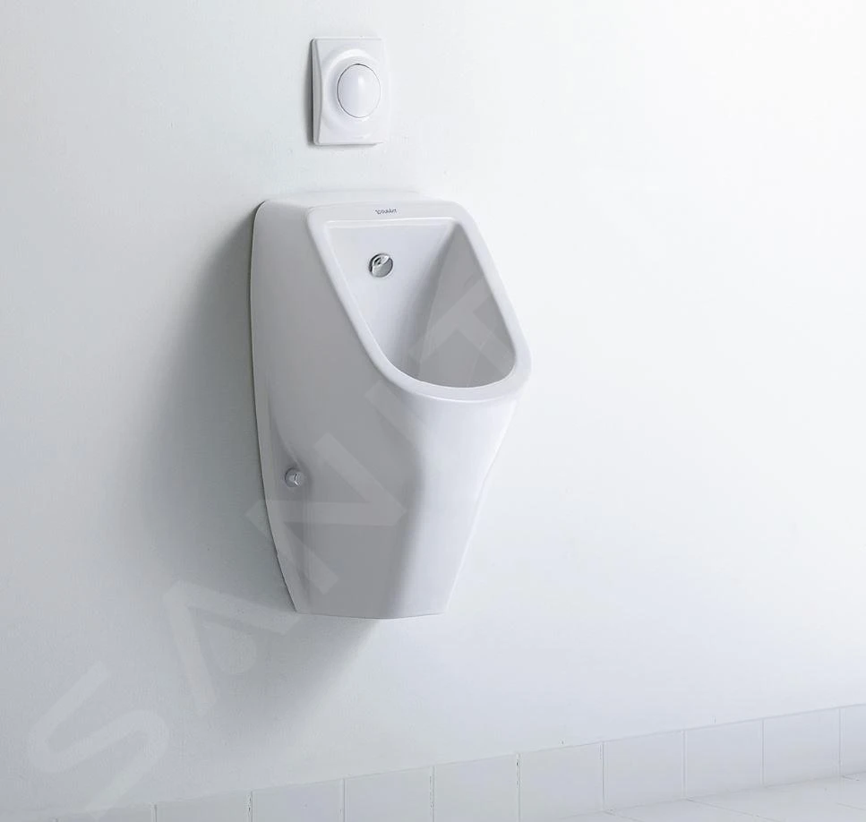 Duravit D-Code - Urinoir, Achterinlaat, Rimless, Met HygieneGlaze, Alpine Wit 0829302000 - Afbeelding 3