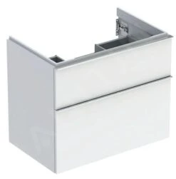 Geberit ICon - Wastafelonderkast 740x615x476 Mm, 2 Laden, Glanzend Wit 502.304.01.2