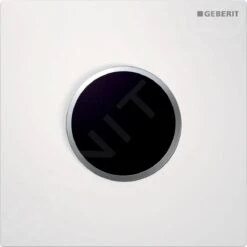 Geberit Spoelsystemen - Wc-besturing Met Elektronische Spoelactivering, Bedieningsplaat Type 10, Netvoeding, Wit/chroom Mat 116.025.KL.1