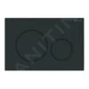 Geberit Sigma20 - Bedieningsplaat, Mat Zwart/zwart 115.882.16.1