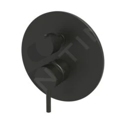 Paffoni Light - Afdekset Met Inbouwdeel, Voor 3 Functies, Zwart Mat LIG019NO