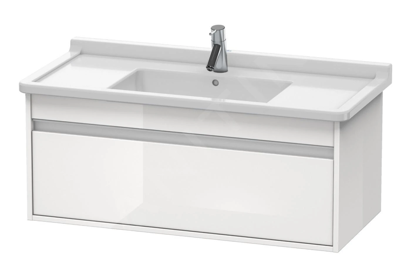 Duravit Ketho - Wastafelonderkast 410x1000x455 Mm, 1 Lade, Glanzend Wit KT666502222