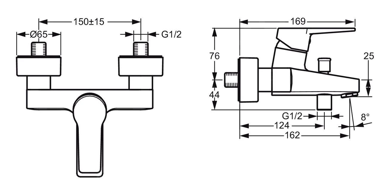Hansa Twist - Badkraan, Mat Zwart 0974218333 - Afbeelding 2