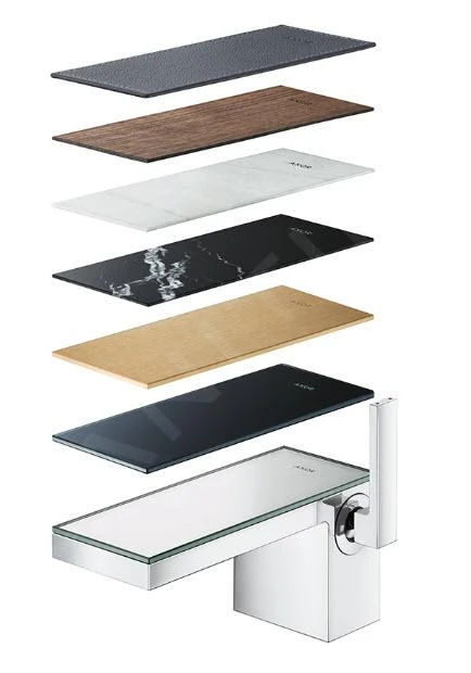 Axor MyEdition - Wastafelmengkraan Met Push-open Afvoergarnituur, Chroom/zonder Afdekplaat 47022000 - Afbeelding 5