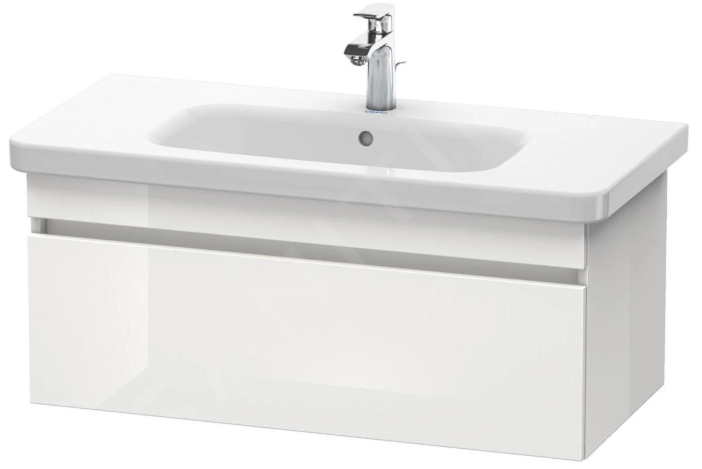 Duravit DuraStyle - Wastafelonderkast 398x930x448 Mm, 1 Lade, Glanzend Wit DS638202222