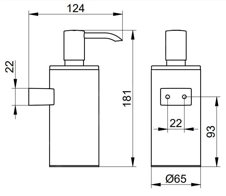 Keuco Plan - Zeepdispenser Met Houder, 250 Ml, Chroom 14953010100 - Afbeelding 2