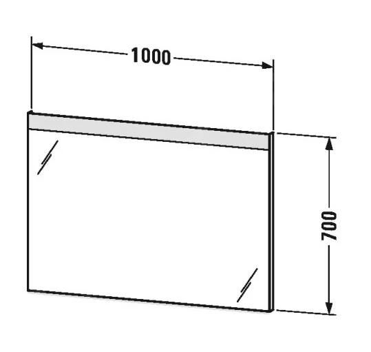 Duravit Spiegels - Spiegel 1000x700 Mm, Met LED-verlichting LM7837000000000 - Afbeelding 2