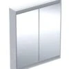 Geberit ONE - Spiegelkast Met LED-verlichting, 750x900x150 Mm, 2 Deuren, Aluminium 505.812.00.1