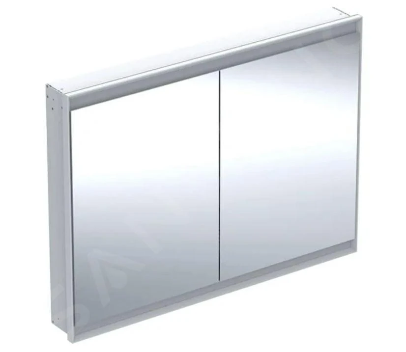 Geberit ONE - Spiegelkast Met LED-verlichting, 1200x900x150 Mm, 2 Deuren, Inbouw, Wit 505.805.00.2