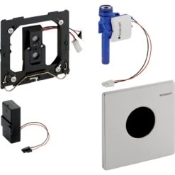 Geberit Spoelsystemen - Wc-besturing Met Elektronische Spoelactivering, Bedieningsplaat Mambo, Batterijvoeding, Geborsteld Rvs 116.033.FW.1