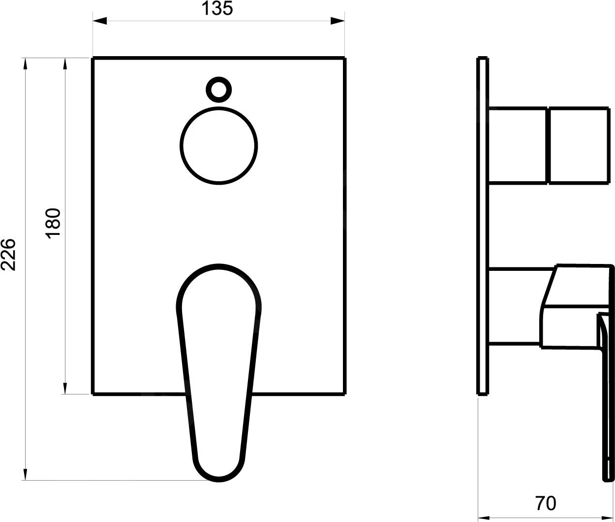 Novaservis Titania Fresh - Inbouw Doucheset, Chroom SADA96050R - Afbeelding 2