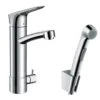 Hansgrohe Talis S2 - Wastafelmengkraan Met Stopkraan En Bidetdouche, Chroom 31515000