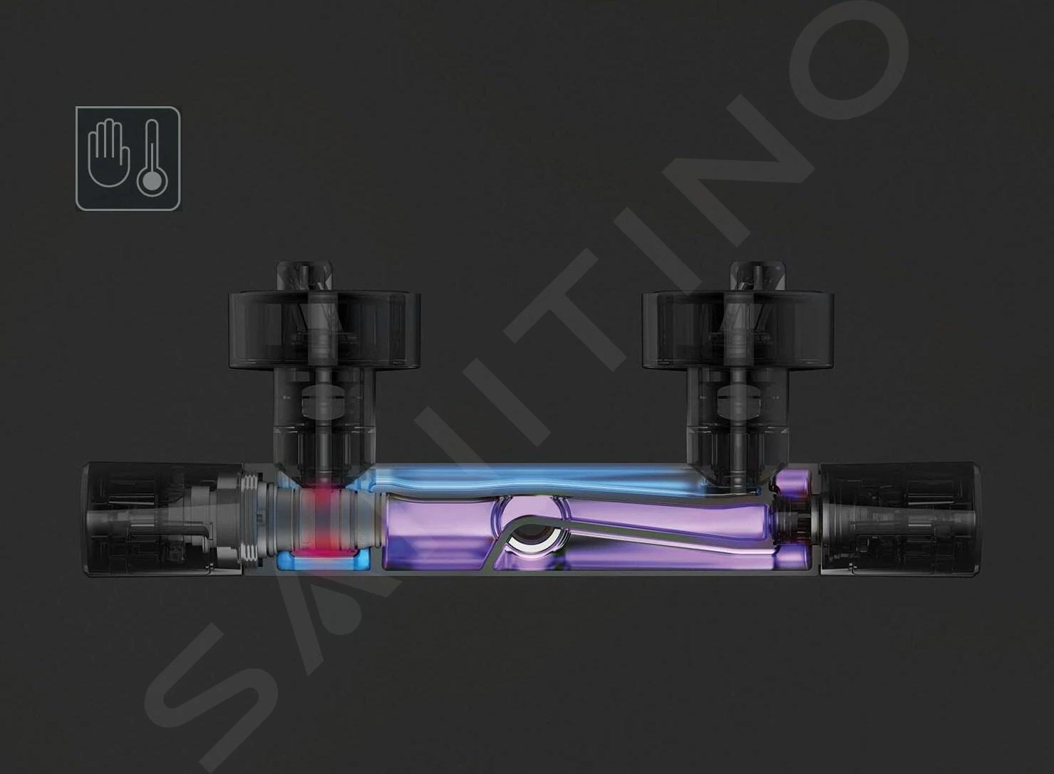 Ideal Standard Ceraplus II - Thermostatische Douchekraan, Chroom A6872AA - Afbeelding 6