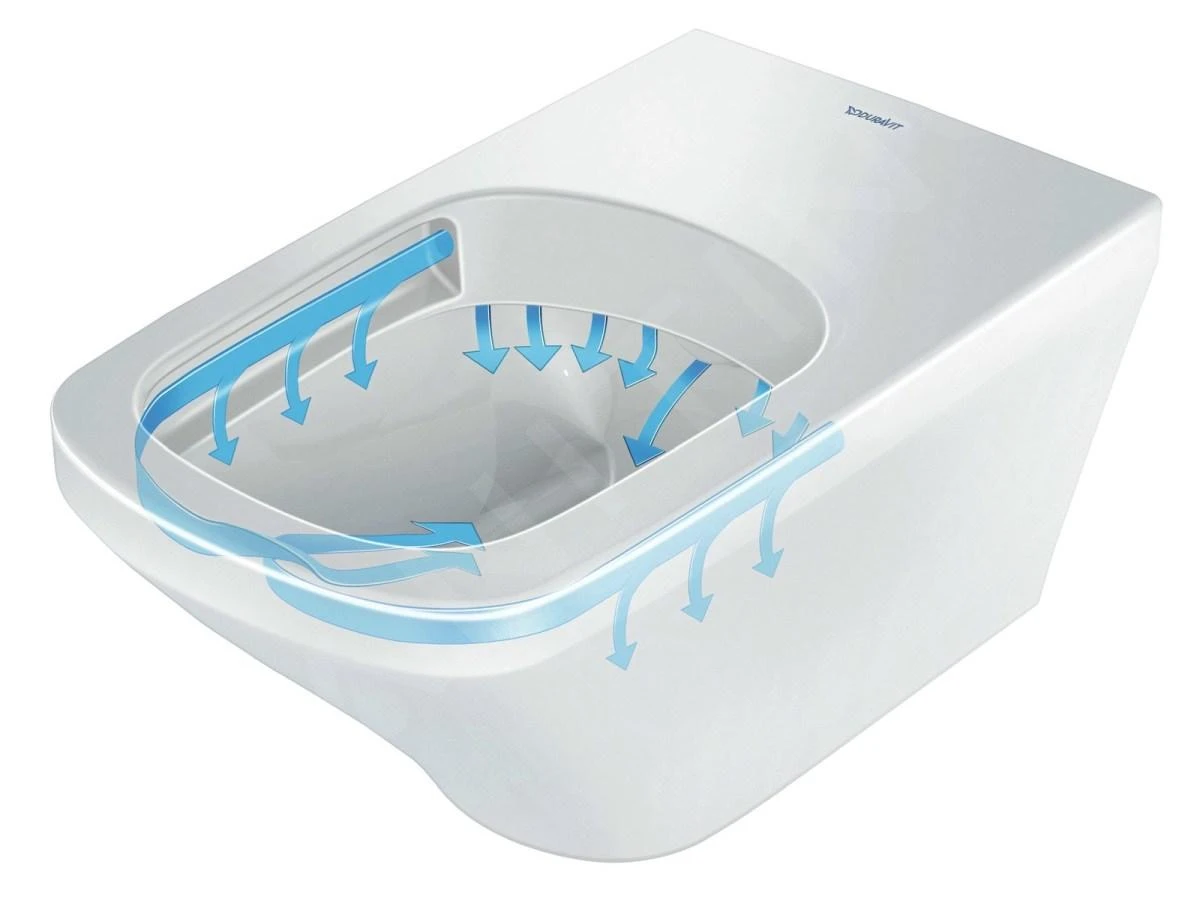 Duravit D-Neo - Staand Toilet, Afvoer Horizontaal, Rimless, HygieneGlaze, Wit 2003092000 - Afbeelding 6