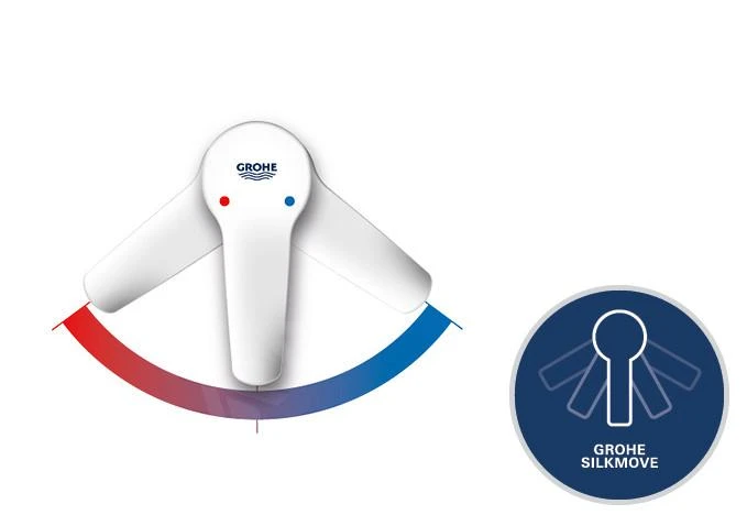 Grohe Atrio - Wastafelkraan Met Waste En Draaibare Uitloop, L-size, Supersteel 32042DC3 - Afbeelding 4