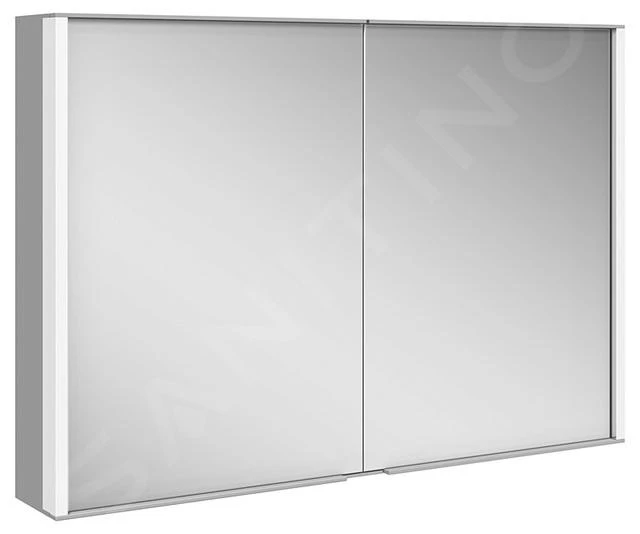 Keuco Royal Match - Spiegelkast Met LED-verlichting, 1000x700x160 Mm, Zilver Geanodiseerd 12803171311