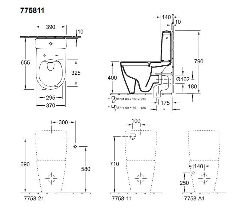 Villeroy & Boch Avento - Jachtbak, 390x140 Mm, CeramicPlus, Alpine Wit 775811R1 - Afbeelding 2