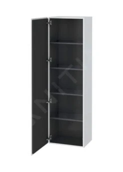 Duravit L-Cube - Hoge Kast 1760x500x363 Mm, Scharnieren Links, Wit Mat LC1181L1818
