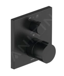 Duravit C.1 - Inbouw Thermostatische Badkraan, Voor 2 Functies, Mat Zwart C15200013046