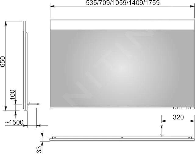 Keuco Edition 400 - Spiegel Met LED Verlichting, 1059x650 Mm 11596172000 - Afbeelding 2