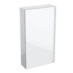 Geberit Acanto - Badkamer Bovenkast Met Interne Spiegel 450x820 Mm, Glanzend Wit 500.639.01.2