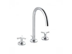 Kludi Nova Fonte - Wastafelkraan Met Afvoergarnituur En Draaibare Uitloop, 3-gats, Chroom 201430539